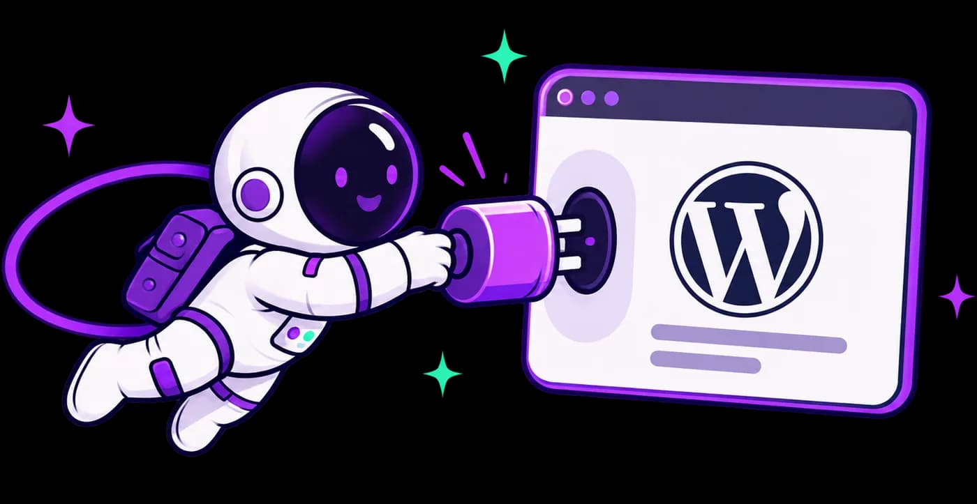 Űrhajós csatlakoztatja a hírlevélküldőt egy WordPress oldalhoz